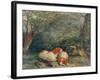 Dogs and Pheasant, 1840-Richard Ansdell-Framed Giclee Print