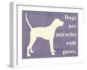 Dogs are Miracles with Paws-Vision Studio-Framed Art Print