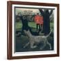Dogs at Play, 1927-Christopher Wood-Framed Giclee Print