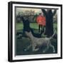 Dogs at Play, 1927-Christopher Wood-Framed Giclee Print