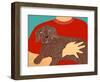 Dogs Can Heal A Broken Heart Choc-Stephen Huneck-Framed Giclee Print