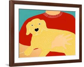 Dogs Can Heal A Broken Heart Yell-Stephen Huneck-Framed Giclee Print