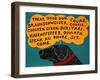 Dogs Can Only Learn A Few Words Black-Stephen Huneck-Framed Giclee Print