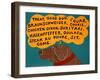 Dogs Can Only Learn A Few Words Choc-Stephen Huneck-Framed Giclee Print