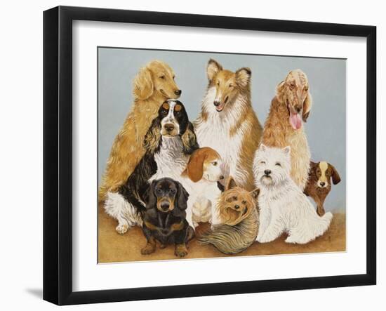 Dogs' Dinner-Pat Scott-Framed Giclee Print