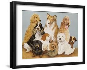 Dogs' Dinner-Pat Scott-Framed Giclee Print