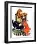 "Dogs Eating Hat,"July 14, 1928-Robert L. Dickey-Framed Premium Giclee Print