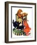 "Dogs Eating Hat,"July 14, 1928-Robert L. Dickey-Framed Giclee Print