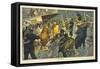 Dogs First, Pub. 1911-null-Framed Stretched Canvas