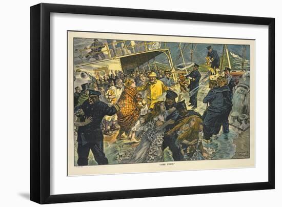 Dogs First, Pub. 1911-null-Framed Giclee Print