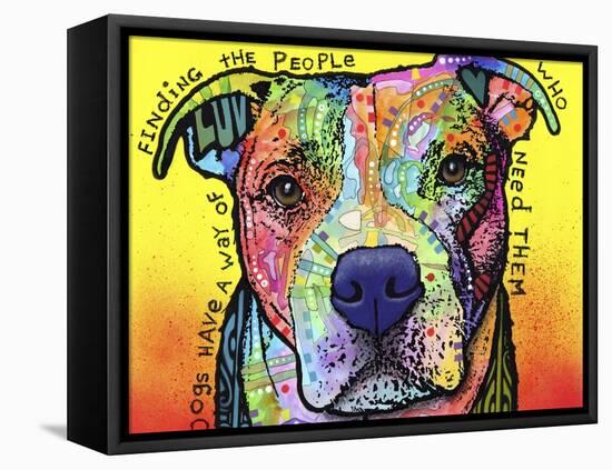 Dogs Have a Way-Dean Russo-Framed Stretched Canvas