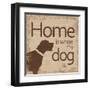 Dogs Home B-Lauren Gibbons-Framed Art Print
