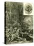 Dogs Hunting Austria 1891-null-Stretched Canvas