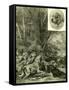 Dogs Hunting Austria 1891-null-Framed Stretched Canvas