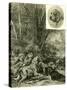 Dogs Hunting Austria 1891-null-Stretched Canvas