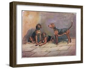 Dogs, Illustration from 'Hounds'-Thomas Ivester Lloyd-Framed Giclee Print