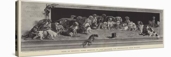 Dogs in Council, First Meeting of the Congress for Emancipation from Masters-null-Stretched Canvas