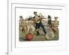 Dogs Jump Through a Hoop at the Paris Hippodrome-null-Framed Giclee Print