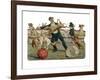 Dogs Jump Through a Hoop at the Paris Hippodrome-null-Framed Giclee Print