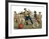 Dogs Jump Through a Hoop at the Paris Hippodrome-null-Framed Giclee Print