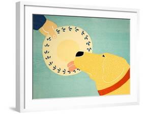 Dogs Like Jobs Yellow-Stephen Huneck-Framed Giclee Print