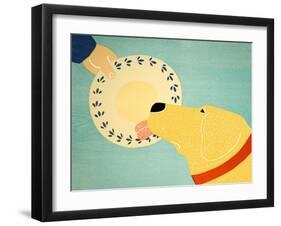 Dogs Like Jobs Yellow-Stephen Huneck-Framed Giclee Print