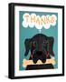 Dogs Live Hand To Mouth Black-Stephen Huneck-Framed Giclee Print