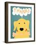 Dogs Live Hand To Mouth Yellow-Stephen Huneck-Framed Giclee Print
