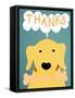 Dogs Live Hand To Mouth Yellow-Stephen Huneck-Framed Stretched Canvas