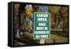 Dogs Must Be Leashed Sign in Front of Park in Ridgeway Colorado-Joseph Sohm-Framed Stretched Canvas