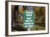 Dogs Must Be Leashed Sign in Front of Park in Ridgeway Colorado-Joseph Sohm-Framed Photographic Print