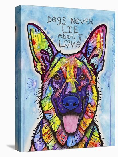 Dogs Never Lie-Dean Russo-Stretched Canvas