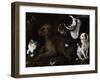 Dogs of Medici Family, Painting by Unknown Artist, Italy-null-Framed Giclee Print