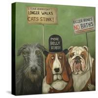 Dogs on Strike-Leah Saulnier-Stretched Canvas