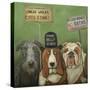 Dogs on Strike-Leah Saulnier-Stretched Canvas