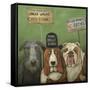 Dogs on Strike-Leah Saulnier-Framed Stretched Canvas