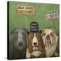 Dogs on Strike-Leah Saulnier-Stretched Canvas