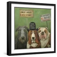 Dogs on Strike-Leah Saulnier-Framed Giclee Print