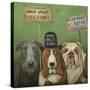 Dogs on Strike-Leah Saulnier-Stretched Canvas