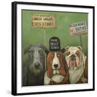 Dogs on Strike-Leah Saulnier-Framed Giclee Print