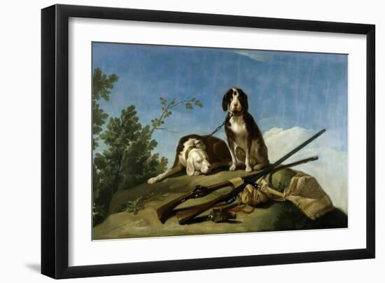 Dogs on the leash, 1775-Francisco de Goya y Lucientes-Framed Giclee Print