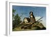 Dogs on the leash, 1775-Francisco de Goya y Lucientes-Framed Giclee Print