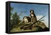 Dogs on the leash, 1775-Francisco de Goya y Lucientes-Framed Stretched Canvas