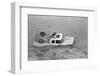 Dogs on Truck in Flood Waters-null-Framed Photographic Print