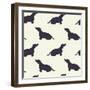 Dogs Pattern.-TashaNatasha-Framed Art Print