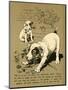 Dogs Playing in the Garden-null-Mounted Art Print
