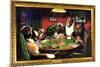 Dogs Playing Poker-null-Mounted Poster
