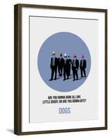 Dogs Poster 1-Anna Malkin-Framed Art Print