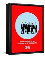 Dogs Poster 2-Anna Malkin-Framed Stretched Canvas