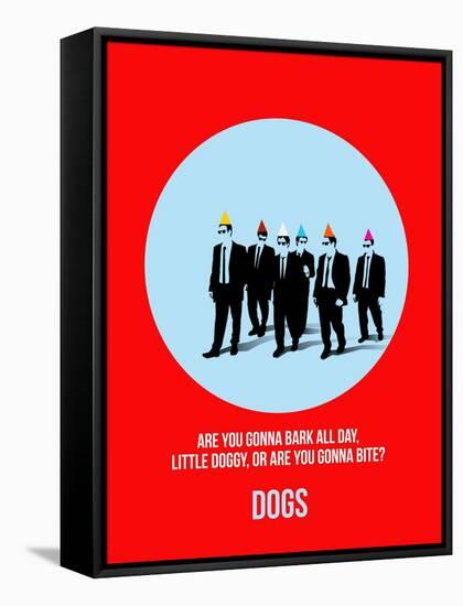 Dogs Poster 2-Anna Malkin-Framed Stretched Canvas